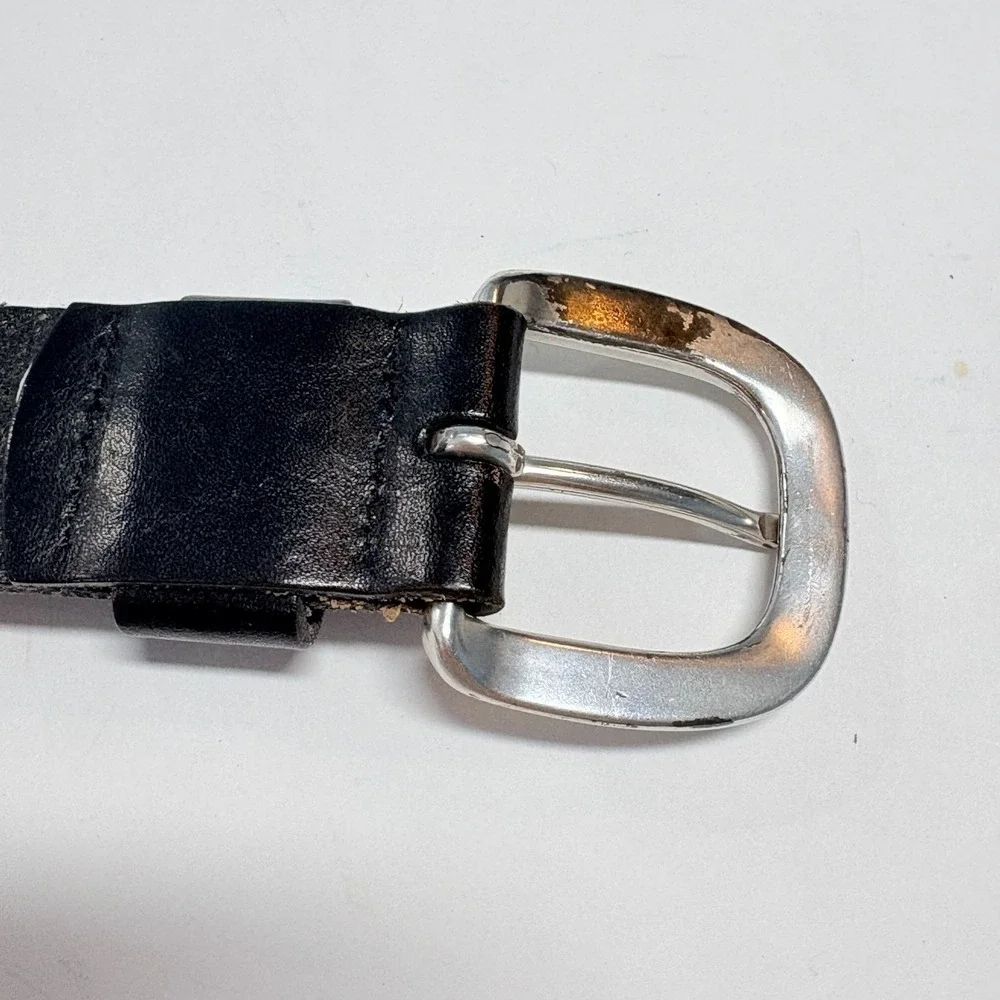 Fossil Mens Brown Leather Belt Size XL Classic Heritage Workwear Utility‎